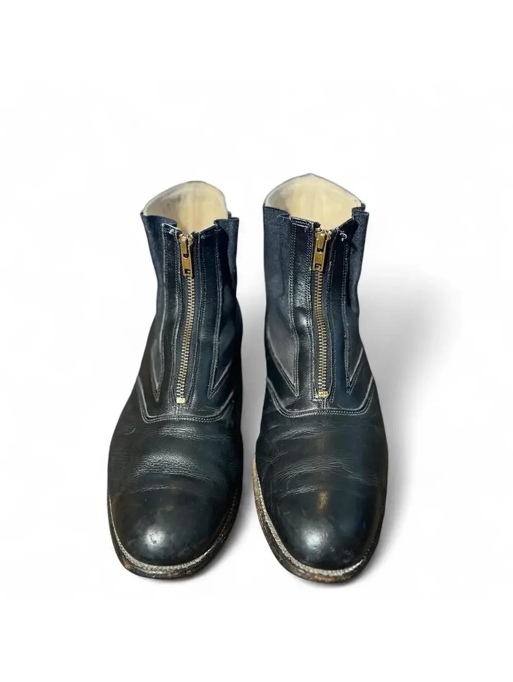 1960s A.M. Kroop & Sons Equestrian BLK Leather Riding Boots